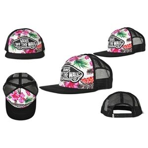 NWOT VANS FLORAL MESH CAP